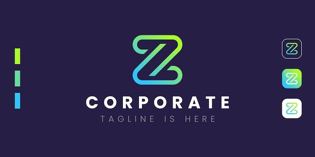 Diseño moderno del logotipo de la letra z