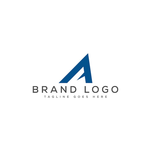 Diseño moderno del logotipo de la letra A