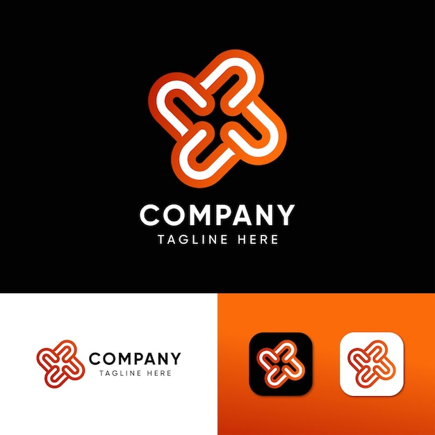 Diseño moderno de logotipo de letra A