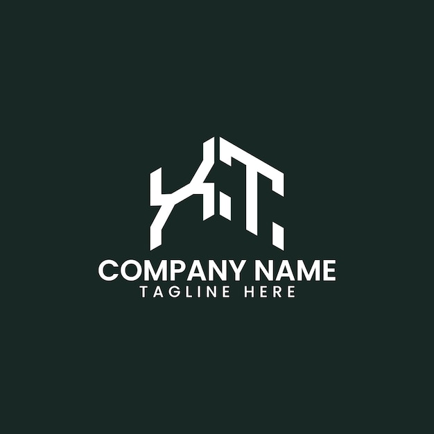 Diseño moderno del logotipo de las letras geométricas