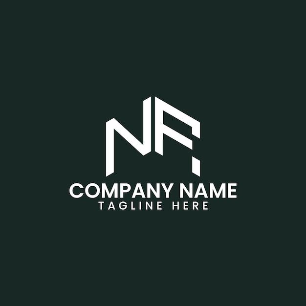 Diseño moderno del logotipo de las letras geométricas
