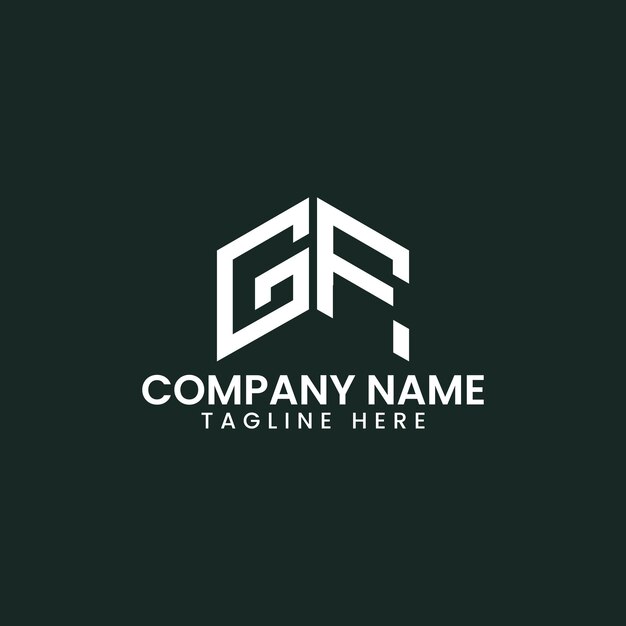 Diseño moderno del logotipo de las letras geométricas