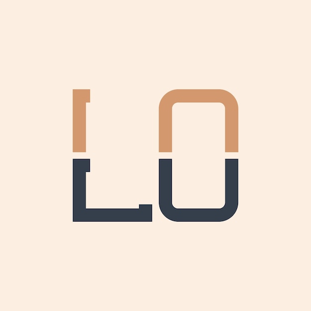 Diseño moderno del logotipo de las letras LO Creativo y versátil Diseño del logotipo LO adecuado para todas las empresas