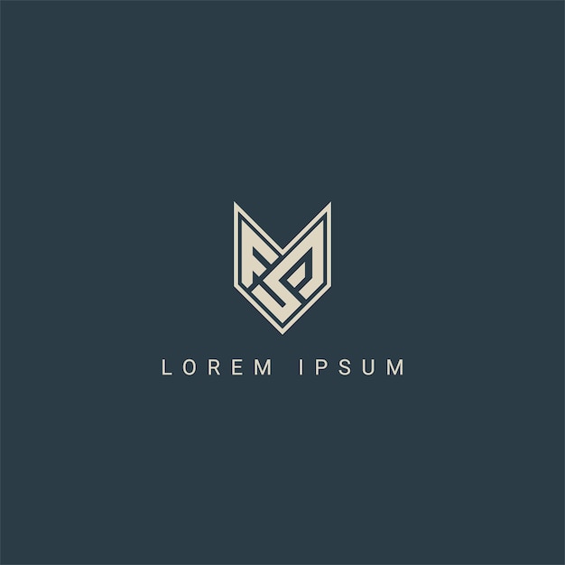Diseño moderno del logotipo del monograma