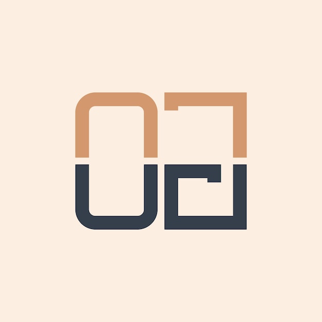 Diseño moderno del logotipo de la OJ Creativo y versátil Diseño del logotipo del OJ adecuado para todas las empresas