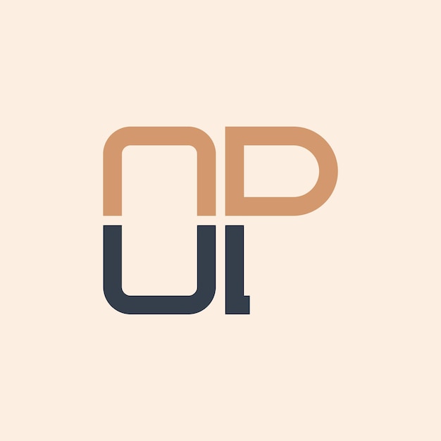 Diseño moderno del logotipo de la OP Creativo y versátil Diseño del logotipio de la OP adecuado para todas las empresas
