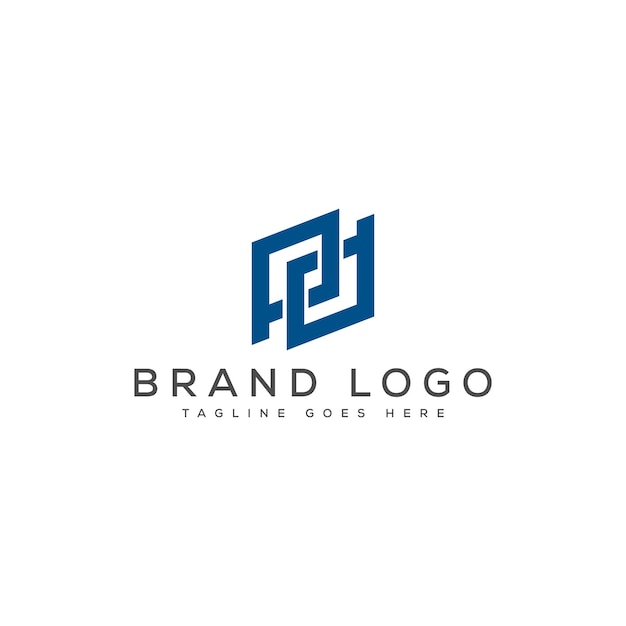 Diseño moderno del logotipo de PD Lettermark para la marca