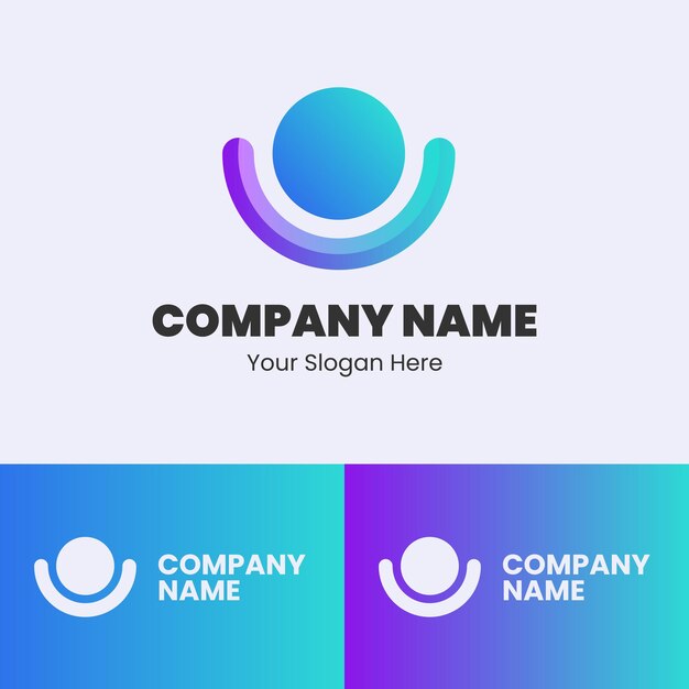 Diseño moderno del logotipo del podcast con símbolo de gradiente para marcas de transmisión de audio