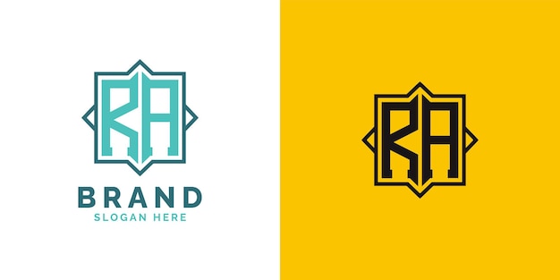 Diseño moderno del logotipo de RA Monograma Letra inicial RA Logotipo versátil de marca adecuado para cualquier marca