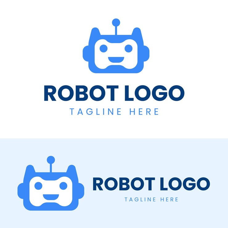 Diseño moderno del logotipo del robot