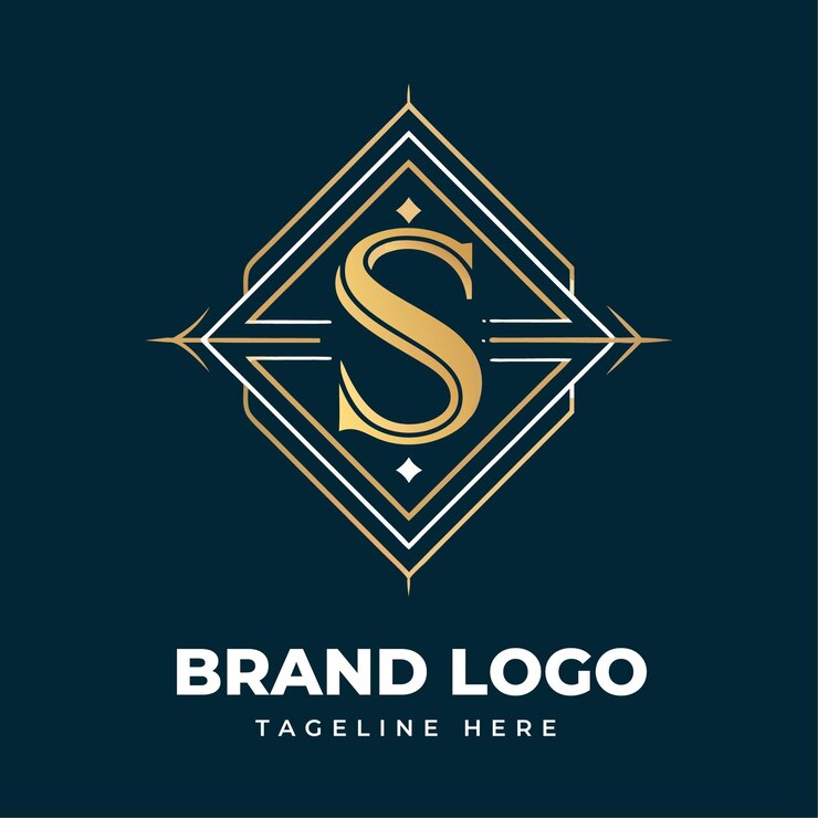 Vector diseño moderno del logotipo s para la marca empresarial