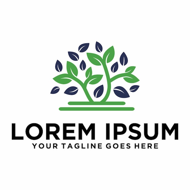Diseño moderno del logotipo de Tree Business