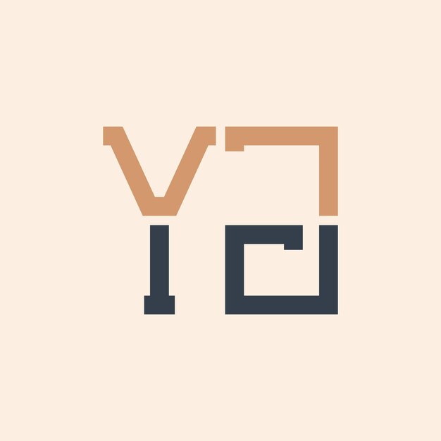 Diseño moderno del logotipo de YJ Creativo y versátil Diseño del logotipo YJ adecuado para todas las empresas