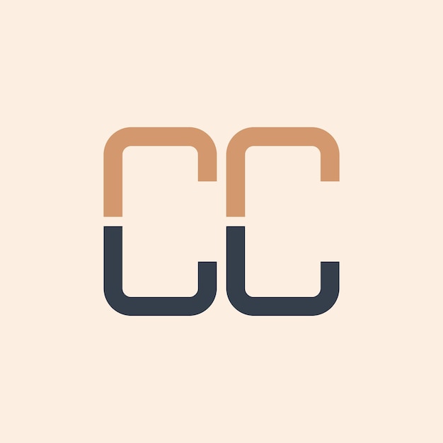 Diseño moderno de logotipos de letras CC Creativo y versátil Diseño de logos CC adecuado para todas las empresas