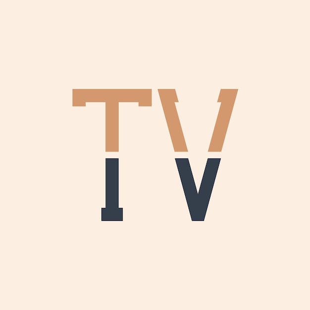 Diseño moderno de logotipos de TV Creativo y versátil Diseño de logotipas de TV adecuado para todas las empresas