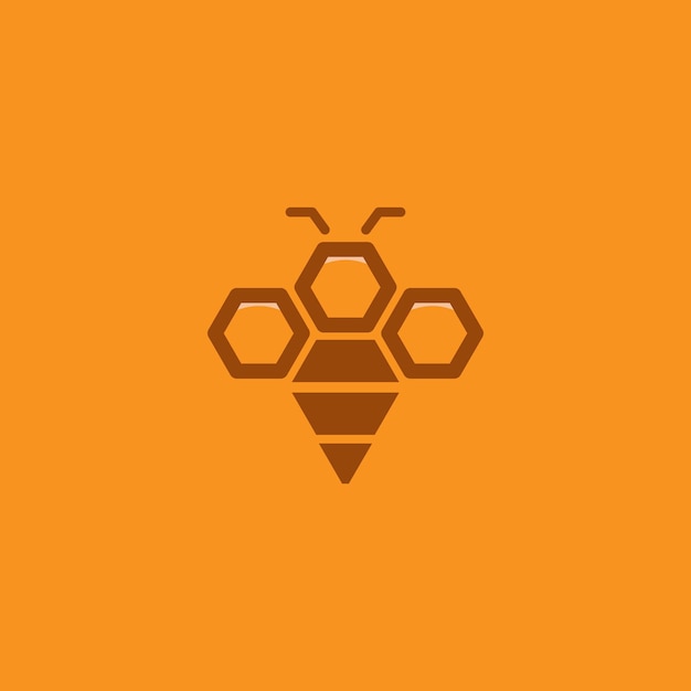 Diseño moderno y minimalista del logotipo de la colmena