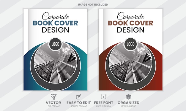 diseño moderno y minimalista de la portada de los libros corporativos