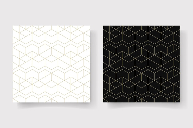 Diseño moderno de patrones abstractos con formas geométricas y colores brillantes