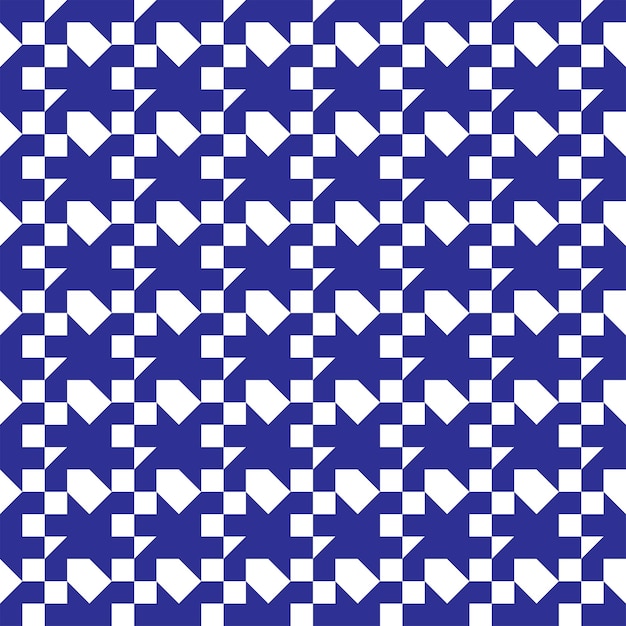 Diseño moderno de patrones geométricos sin costuras azules