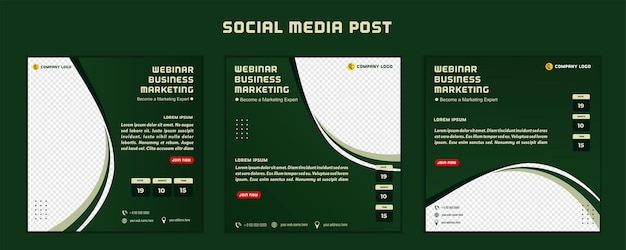 Diseño moderno de plantilla de publicación en redes sociales para marketing digital en línea o plantilla de marketing de carteles