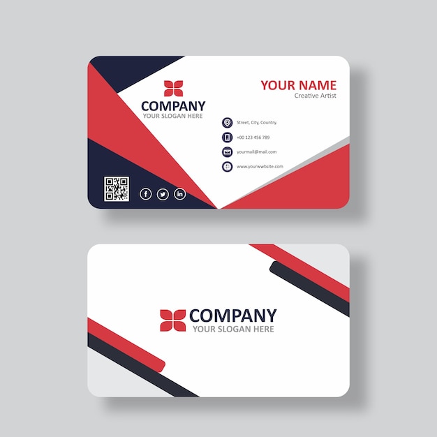 Diseño moderno y profesional de tarjetas de presentación.