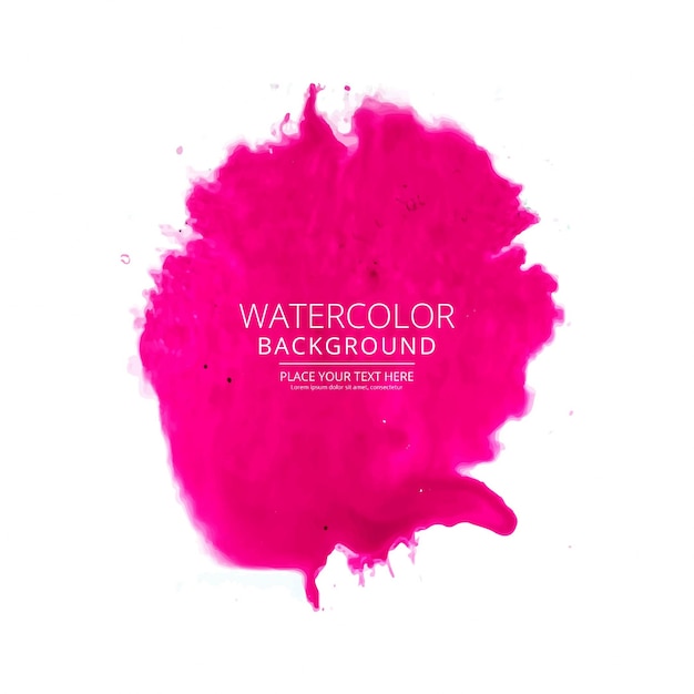 Diseño moderno rosa de textura de acuarela