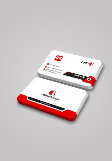 Diseño moderno de la tarjeta de identidad corporativa