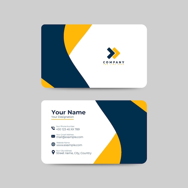 Diseño moderno de la tarjeta de negocios