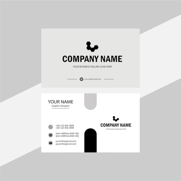 Diseño moderno de la tarjeta de negocios