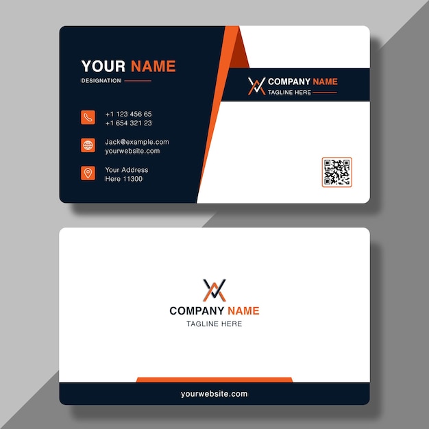 Diseño moderno de tarjeta de visita creativa