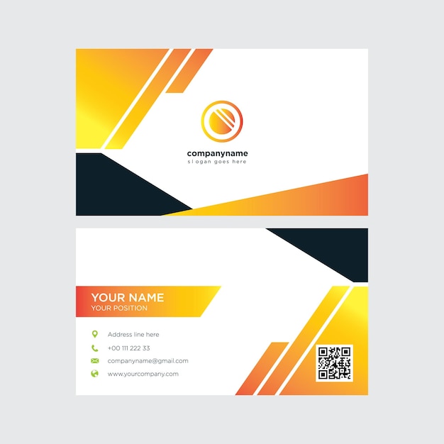 Diseño moderno de tarjetas de visita corporativas en estilo profesional