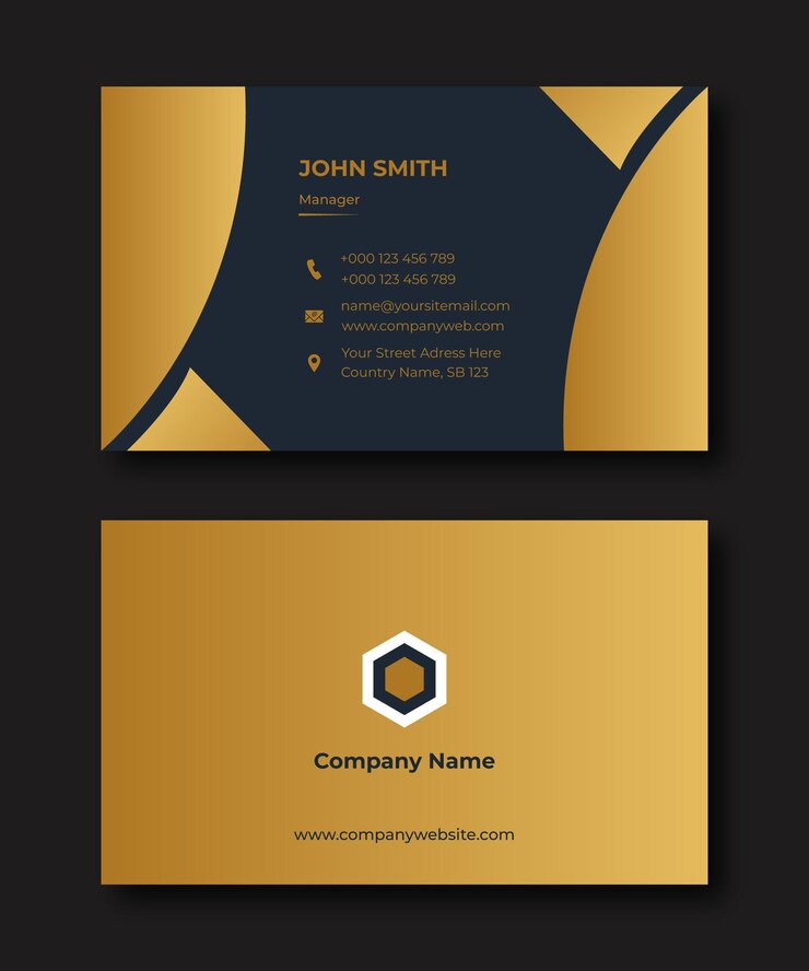 Diseño moderno de tarjetas de visita en estilo profesional.