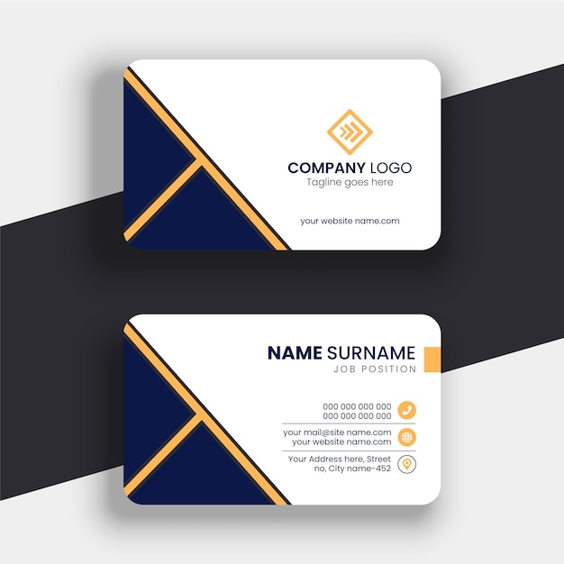 Diseño moderno de tarjetas de visita con estilo profesional.