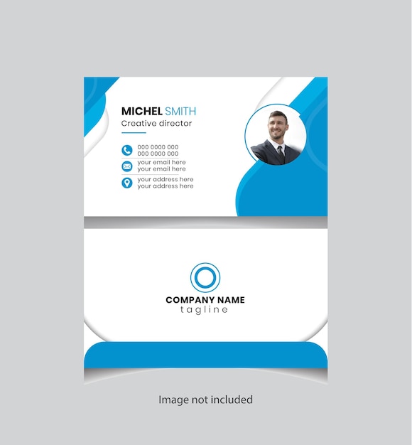 Diseño moderno de tarjetas de visita para profesionales creativos