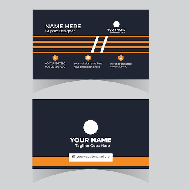 diseño moderno de tarjetas de visita tarjeta de visita corporativa profesional de diseño elegante