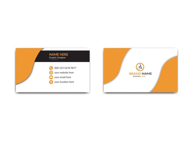 Diseño moderno de tarjetas de visita de vector elegante y minimalista