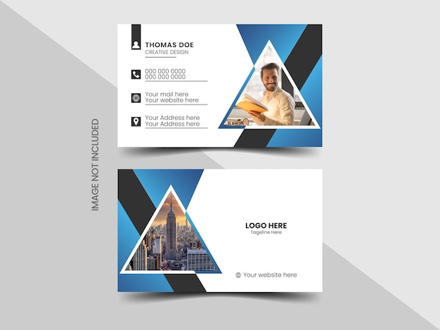 Diseño moderno de tarjetas de visita vectoriales