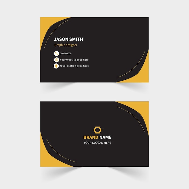 Diseño moderno de tarjetas de visita