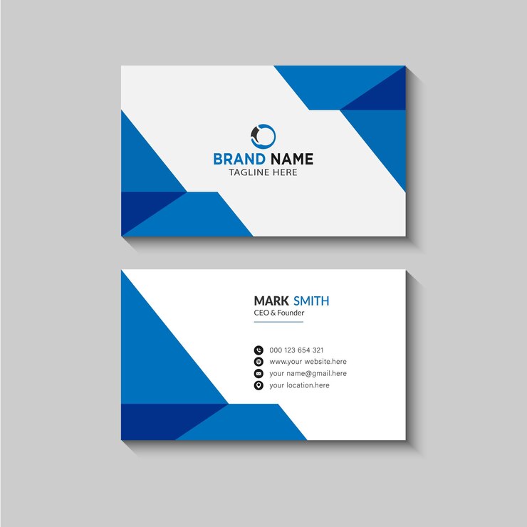 Diseño moderno de tarjetas de visita