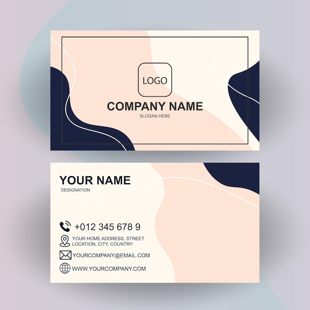 Diseño moderno de tarjetas de visita