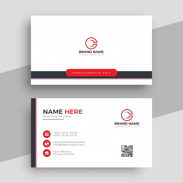 diseño moderno de tarjetas de visita