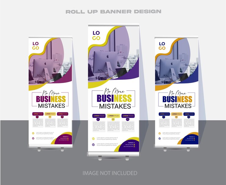 Diseño moderno y único de Corporate Rollup Benner con capa organizada