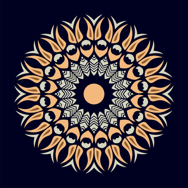 Diseño moderno del vector del ejemplo del arte de la mandala
