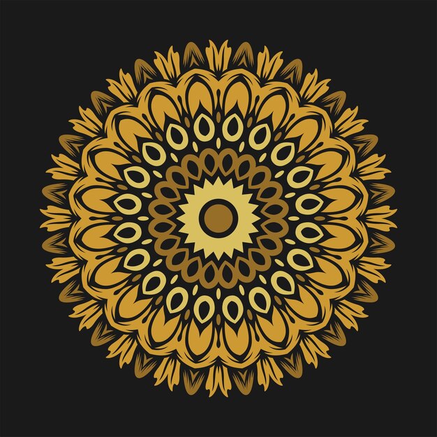 Diseño moderno del vector del ejemplo del arte de la mandala