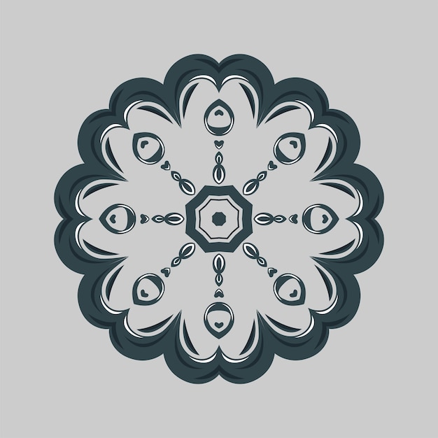 Diseño moderno del vector del ejemplo del arte de la mandala