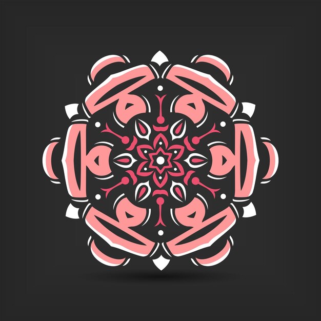 Diseño moderno del vector del ejemplo del arte de la mandala