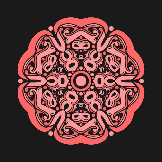Diseño moderno del vector del ejemplo del arte de la mandala