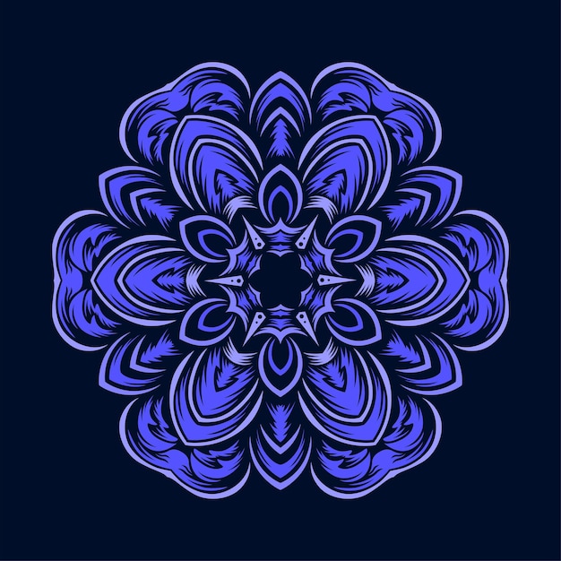 Diseño moderno del vector del ejemplo del arte de la mandala