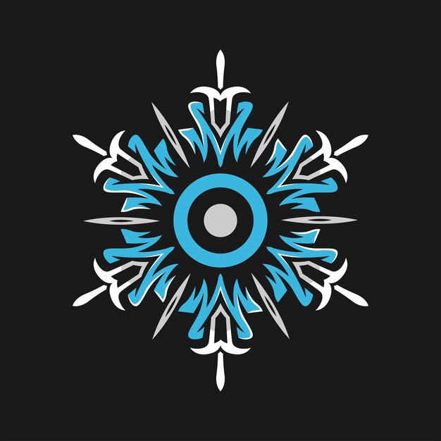 Diseño moderno del vector del ejemplo del arte de la mandala
