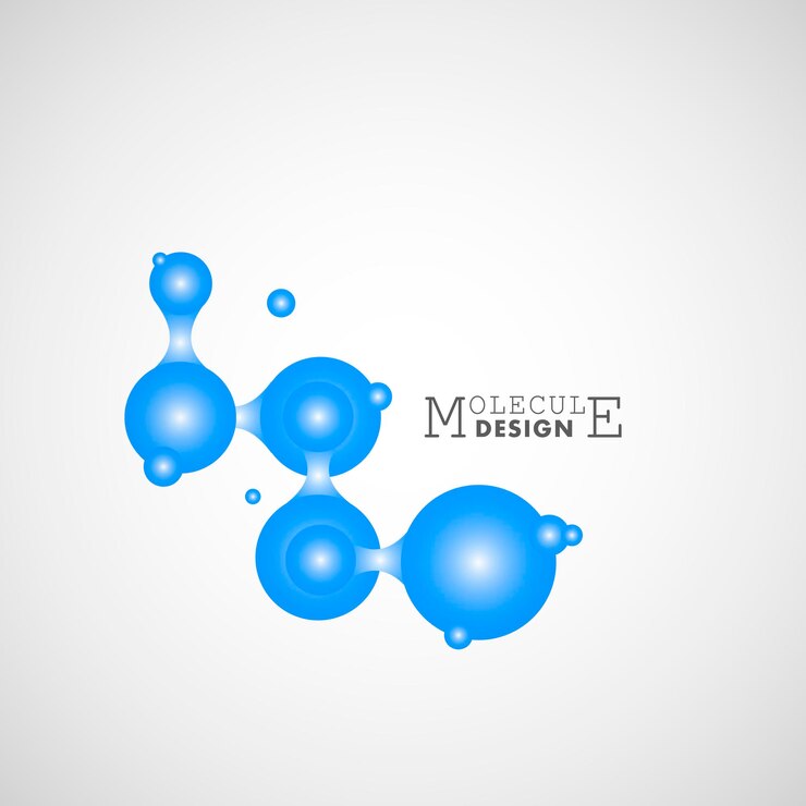Vector diseño de moléculas de conexión abstracta para diseño médico conexión de red global antecedentes vectoriales de tecnología abstracta concepto de biotecnología antecedentes blancos